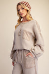 THERMAL KNIT PULLOVER SHIRT