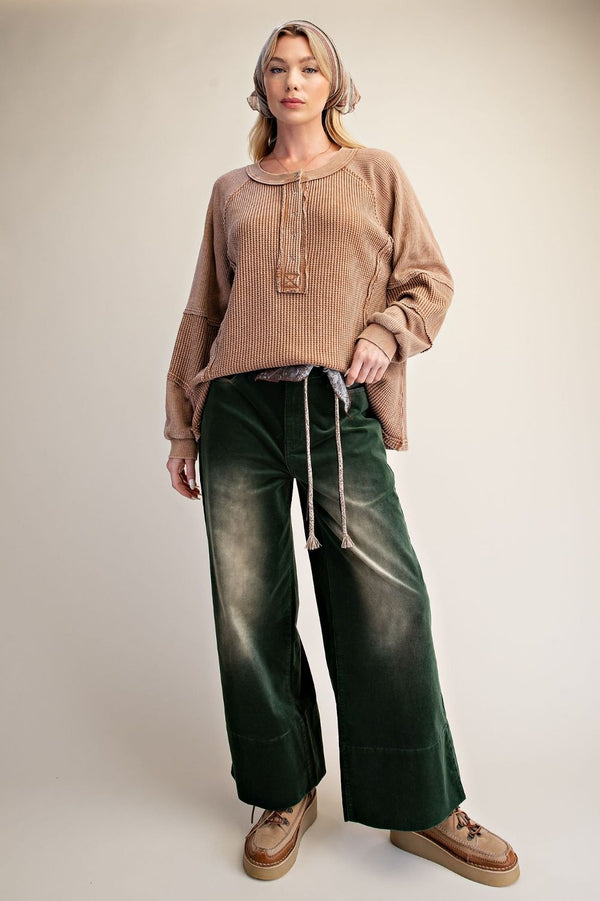 HENLEY THERMAL LONG-SLEEVED TOP