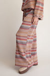 STRIPED THERMAL WASHED LOUNGEPANTS