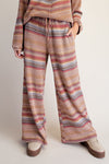 STRIPED THERMAL WASHED LOUNGEPANTS