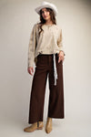 WESTERN PRINTED COTTON SLUB LONG SLEEVED SHIRT