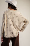 WESTERN PRINTED COTTON SLUB LONG SLEEVED SHIRT