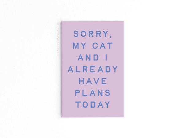 MY CAT AND I REFRIGERATOR MAGNET