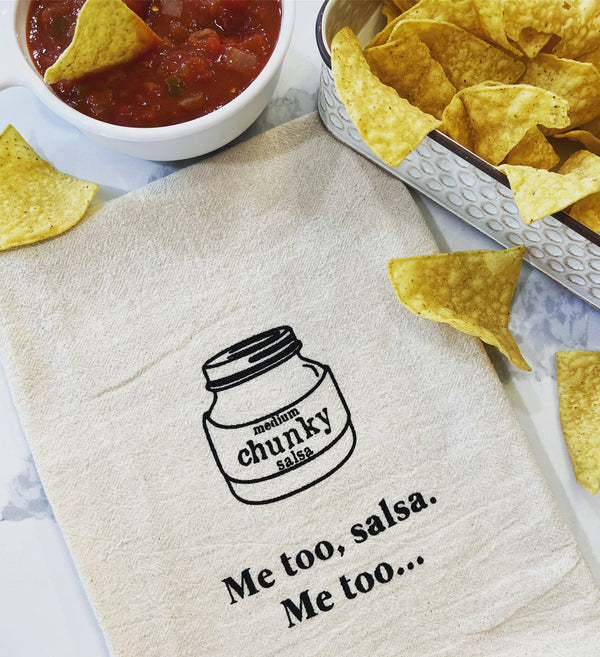 ME TOO SALSA ME TOO SASSY & COMICAL KITCHEN TEA TOWEL