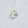 GEOMETRIC COPPER ADJUSTABLE RING