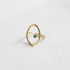 GEOMETRIC COPPER ADJUSTABLE RING