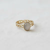 FRENCH PALACE INSPIRED HOLLOW CAT'S EYE RING