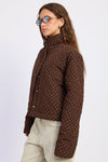 CALISTA POLKA DOT QUILT PUFFER JACKER