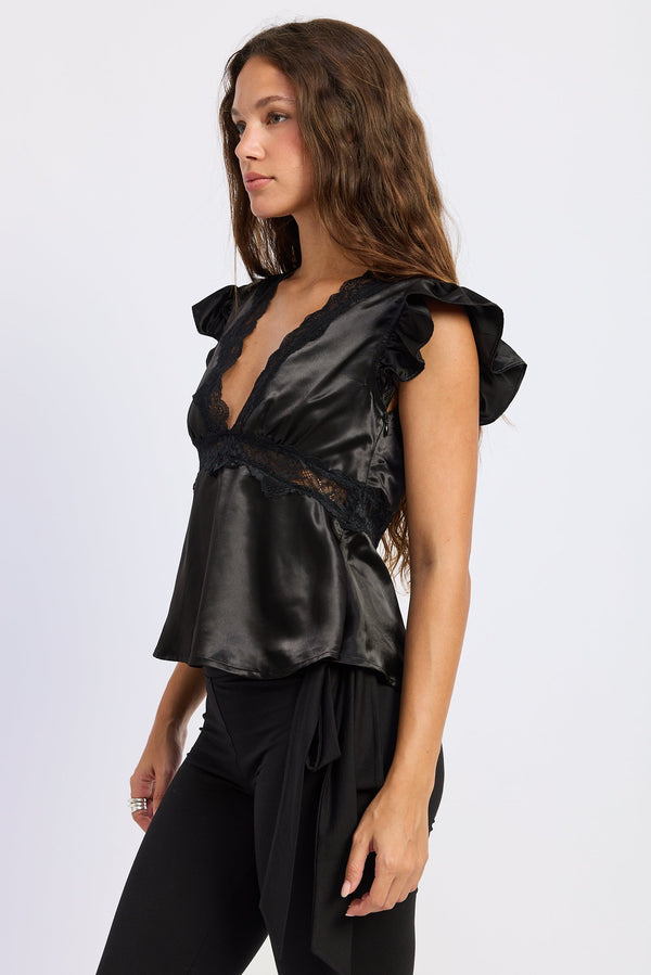 ALIZA SATIN TOP