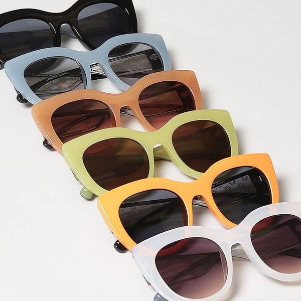 THICK BOLD ROUND FRAME SUNGLASSES
