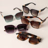 SQUIRCLE SHAPE FRAM SUNGLASSES