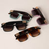 SQUIRCLE SHAPE FRAM SUNGLASSES