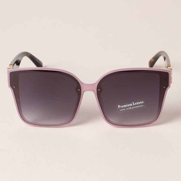 SQUIRCLE SHAPE FRAM SUNGLASSES