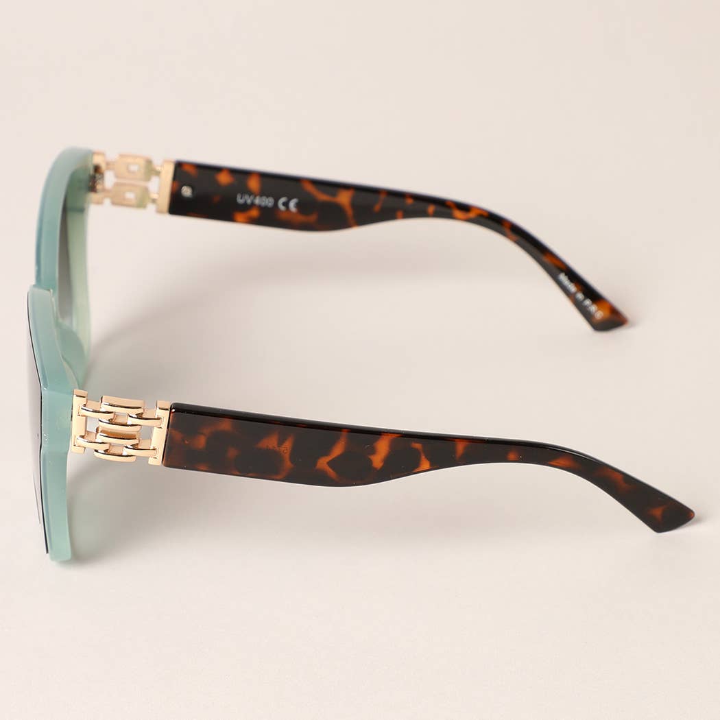 SQUIRCLE SHAPE FRAM SUNGLASSES