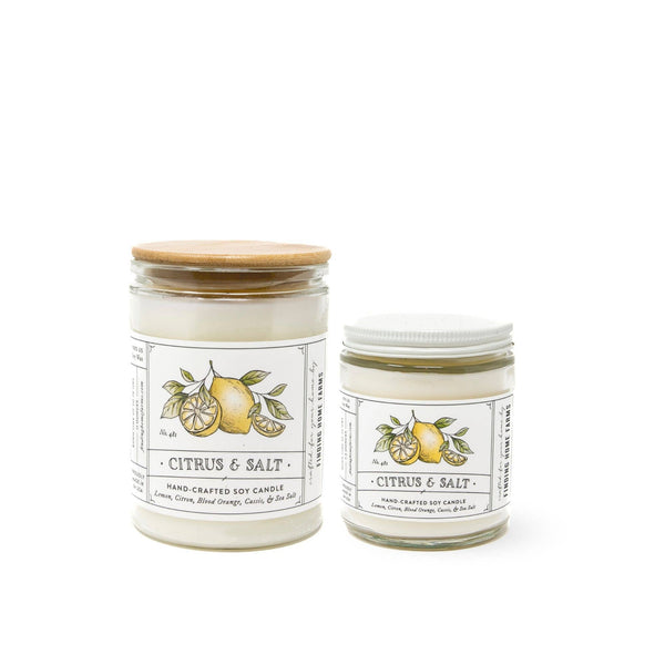 CITRUS & SALT - WOOD TOP CANDLE