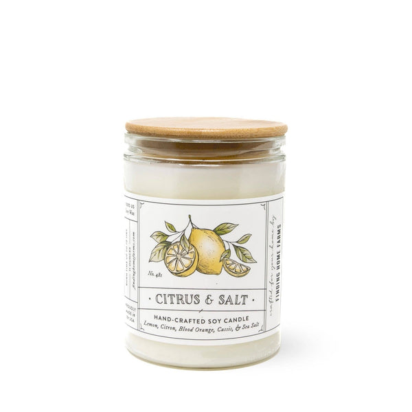 CITRUS & SALT - WOOD TOP CANDLE