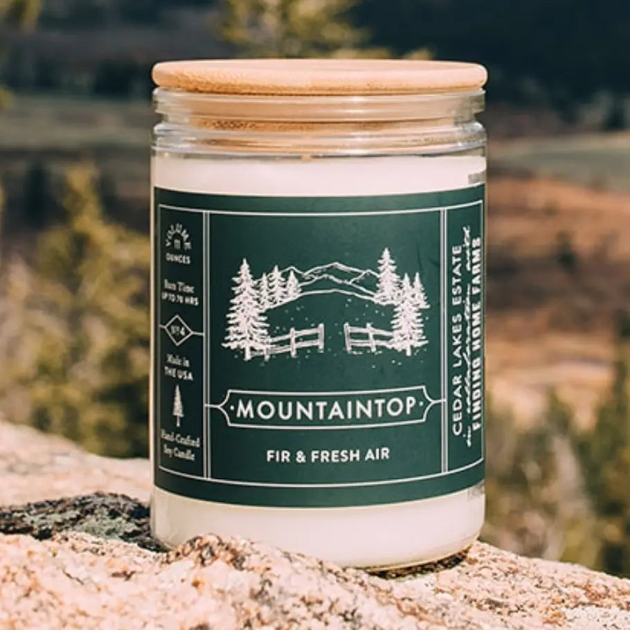 MOUNTAINTOP - WOOD TOP SOY CANDLE