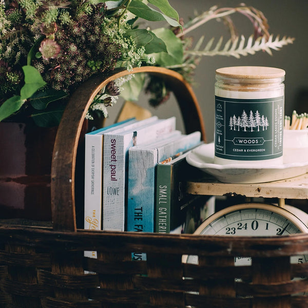 WOODS - WOOD TOP CANDLE