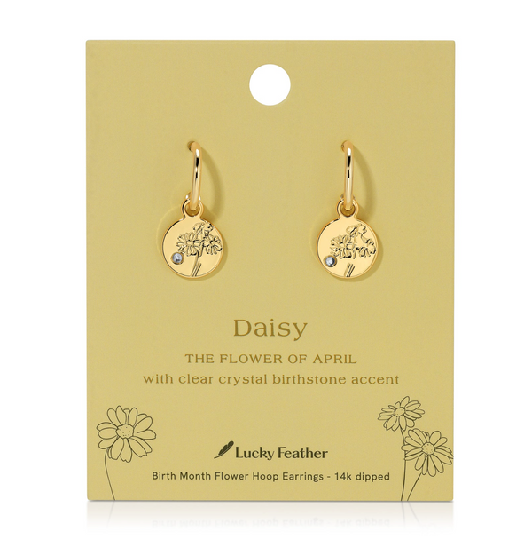BIRTH MONTH FLOWER EARRINGS