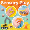 CONSTRUCTION SENSORY MINI PLAY KID JAR WITH CLOUD CLAY