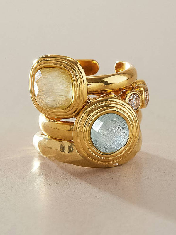 ARQUETS 18K GOLD NON-TARNISH VINTAGE RING