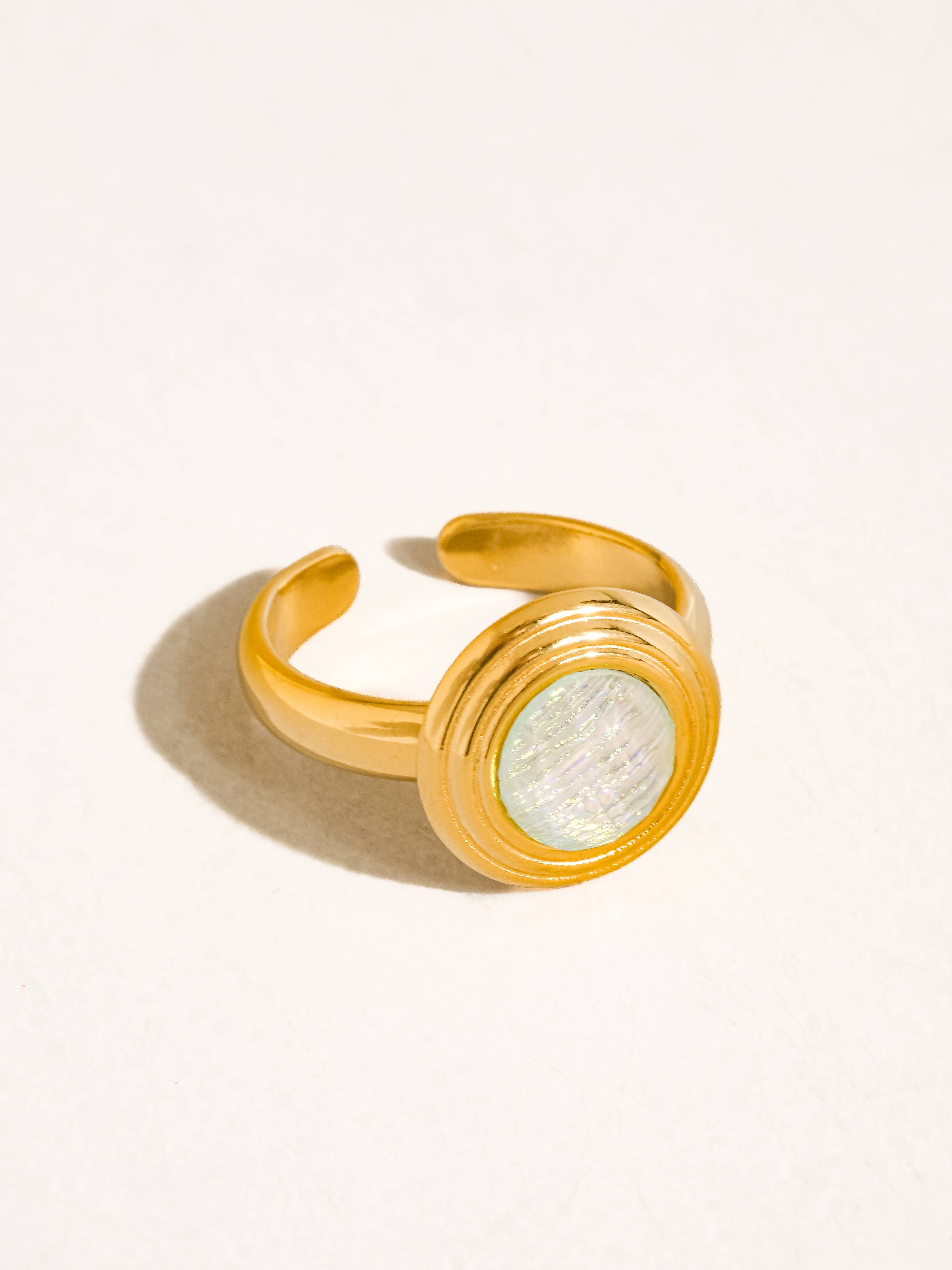 ARQUETS 18K GOLD NON-TARNISH VINTAGE RING