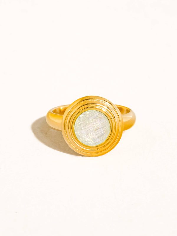 ARQUETS 18K GOLD NON-TARNISH VINTAGE RING