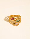 BEAUFAY 18K GOLD NON-TARNISH VINTAGE GEMSTONE RING