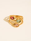 BEAUFAY 18K GOLD NON-TARNISH VINTAGE GEMSTONE RING