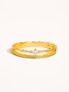 BELEN 18K GOLD CZ THIN RING