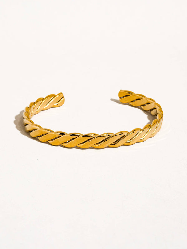 BÉNIR 18K GOLD NON-TARNISH BRAIDED THING BANGLE