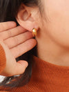 BLANDINE 18K NON-TARNISH SMALL HOOP EARRING