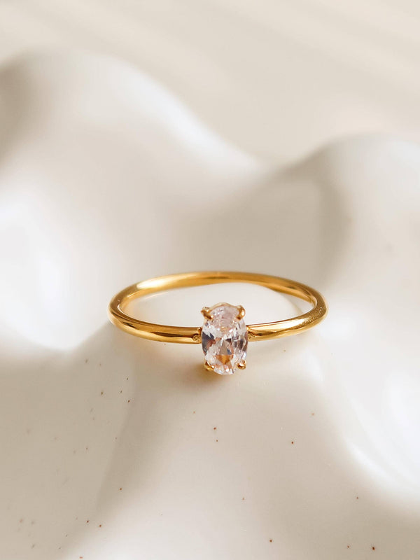 BORIS NON-TARNISH CZ RING 8