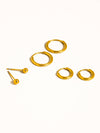 PS - BRIGITTE 18K GOLD NON-TARNISH HOOPS, CIRCLE EARRING - PS