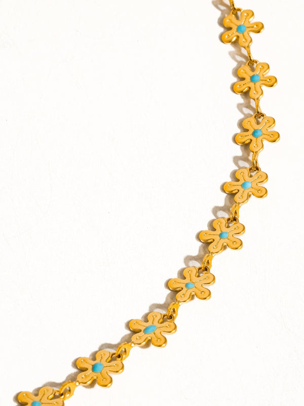 CYPRIEN 18K GOLD NON-TARNISH DAISY CHOKER