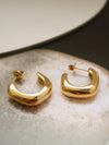 DEMI 18K GOLD NON-TARNISH C HOOP EARRING