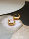 DEMI 18K GOLD NON-TARNISH C HOOP EARRING