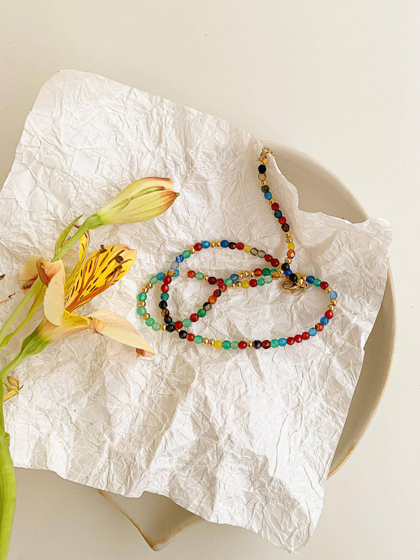 Estelle 18K Gold Non-Tarnish Beaded Necklace