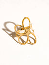 ISOLDE GOLD 18K NON-TARNISH LARGE FLORAL RING