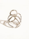 ISOLDE SILVER MULTI 18K NON-TARNISH LARGE FLORAL RING