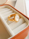 JADE NON-TARNISH CLASSIC SHELL RING SIZE 7