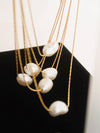 KINNEY NON-TARNISH NATURAL PEARL NECKLACE