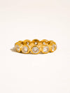 LENNA 18K GOLD NON-TARNISH BEZEL ETERNITY RING