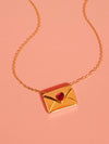LETTER 18K GOLD NON-TARNISH LOVE LETTER HEART NECKLACE