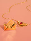 LETTER 18K GOLD NON-TARNISH LOVE LETTER HEART NECKLACE