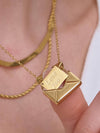 LETTER 18K GOLD NON-TARNISH LOVE LETTER HEART NECKLACE