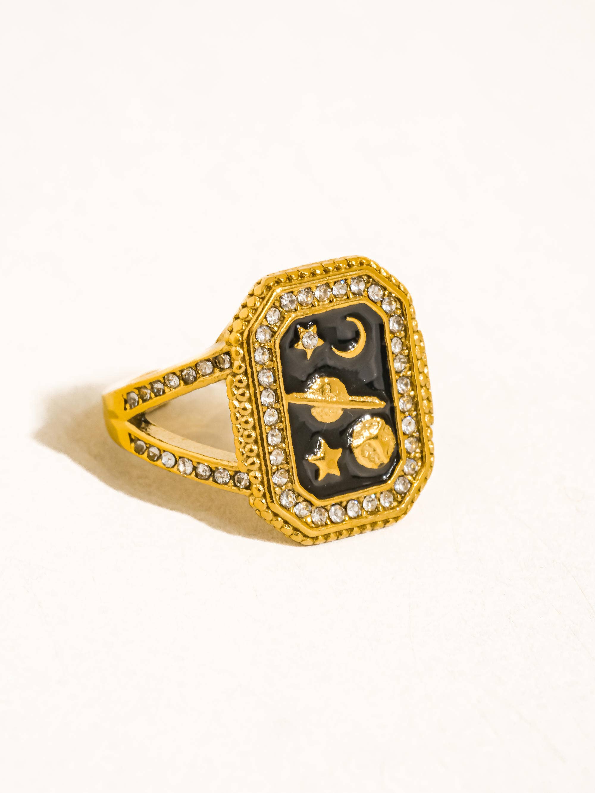 LULORA 18K GOLD NON-TARNISH STATEMENT RING