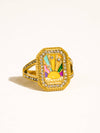LULORA 18K GOLD NON-TARNISH STATEMENT RING