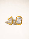 SERRÉA 18K GOLD NON-TARNISH CZ ADJUSTABLE RING