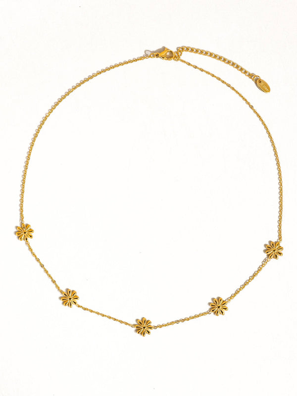 SUNDOWN NON-TARNISH FESTIVAL DAISY CHAIN NECKLACE
